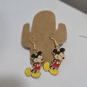 Disney Mickey Mouse Gold and Yellow Kids Earrings